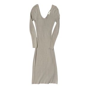 Long Sleeve Open Back Sweater Dress